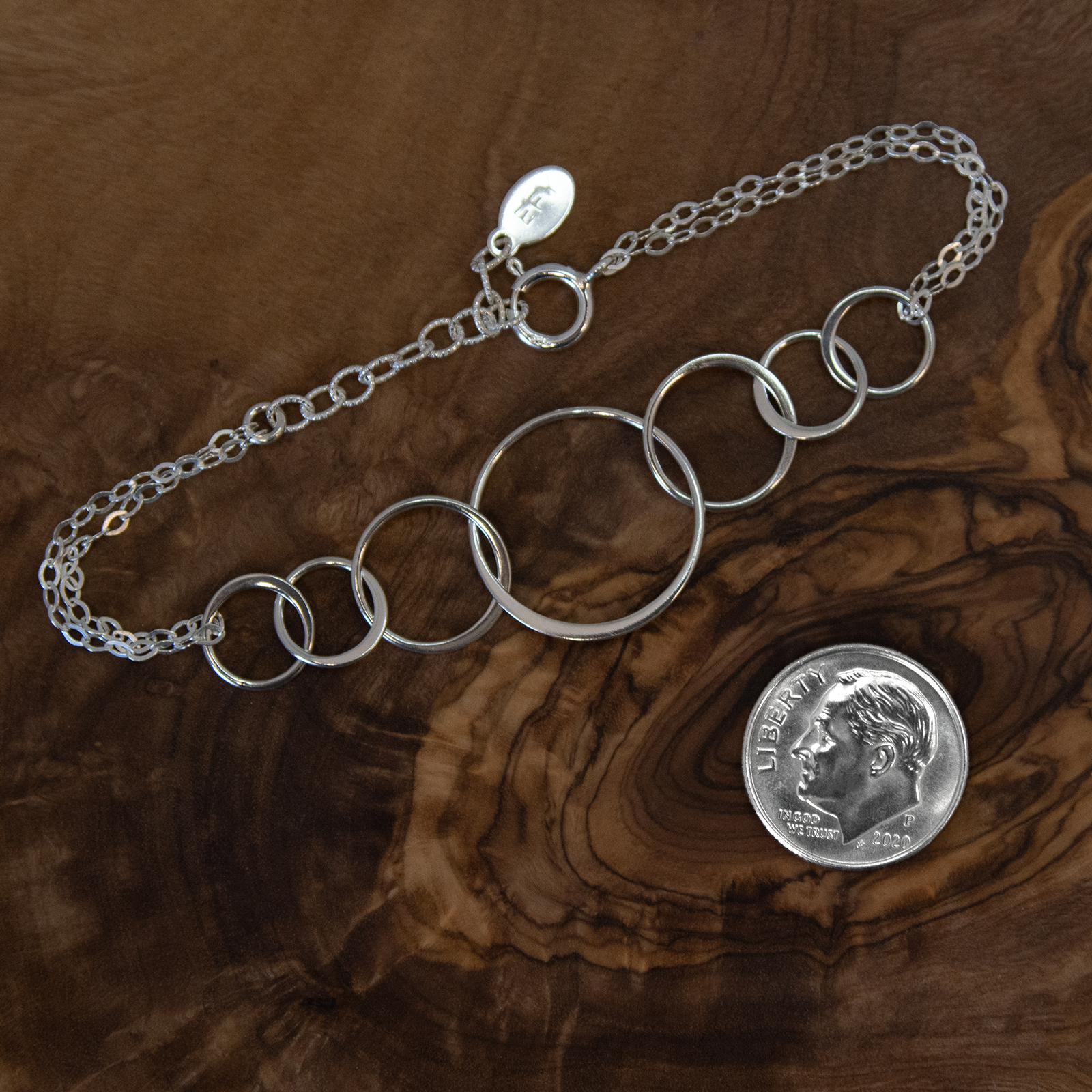 Bracciale 70° Compleanno Donna Life Charms – Stella E Cuore – Placcato Argento