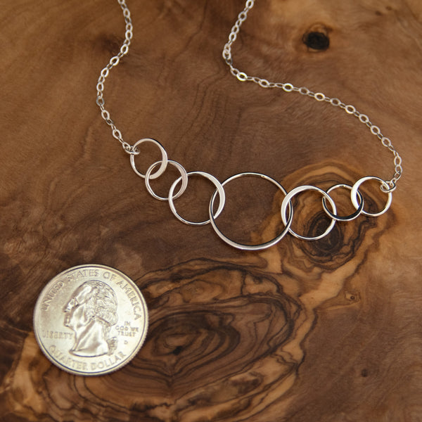josie seven ring necklace • happy 70th birthday