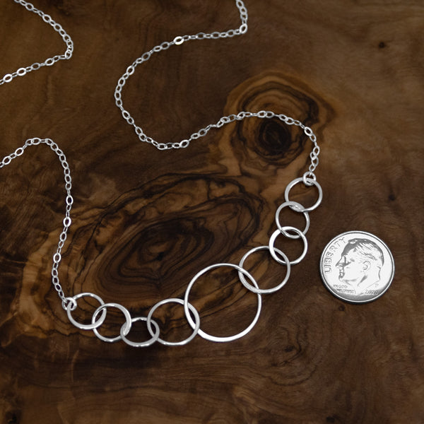 josie nine ring necklace • happy 90th birthday