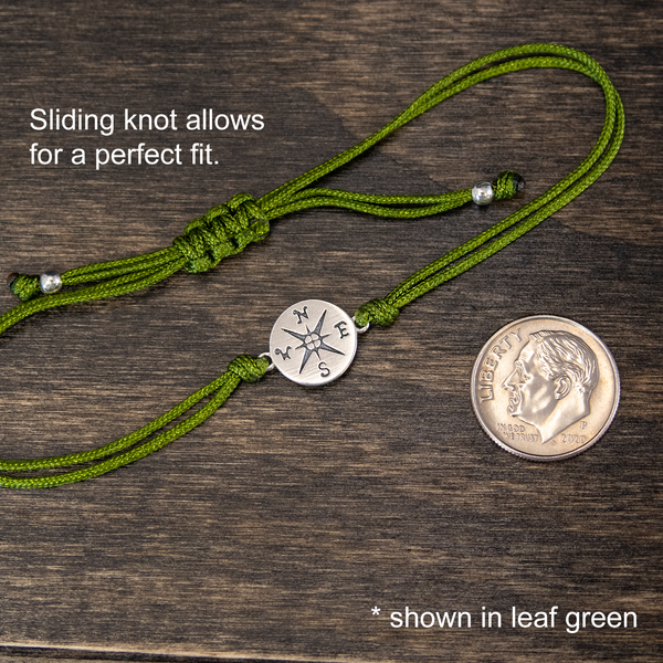 journey compass cord bracelet • i would be lost without you