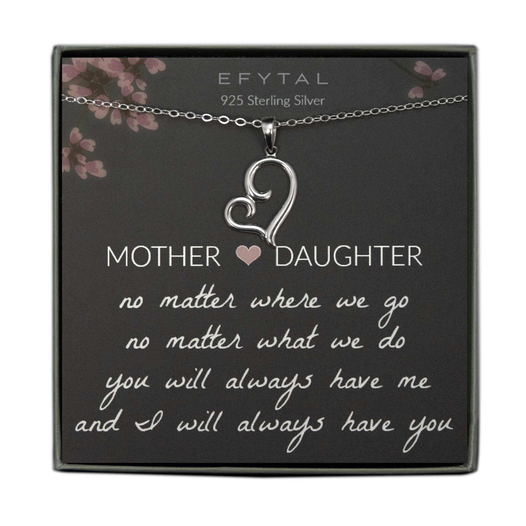 Daughter heart pendant sales