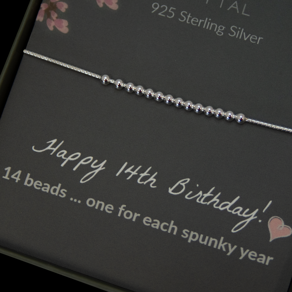 maya 14 bead bracelet • happy 14th birthday