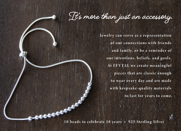 maya 18 bead bracelet • happy 18th birthday