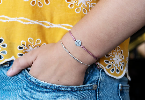 journey compass cord bracelet • you are my anchor