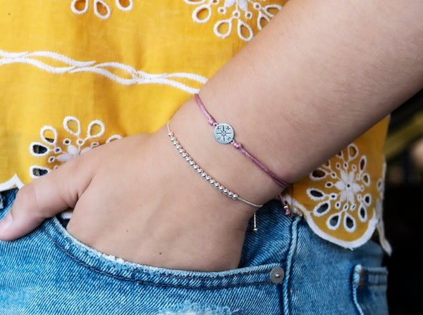 journey compass cord bracelet • direction
