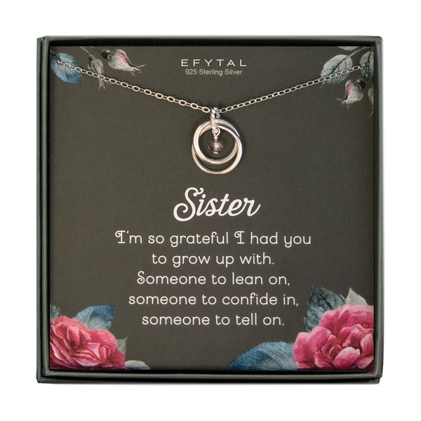 miriam two ring necklace  • sister