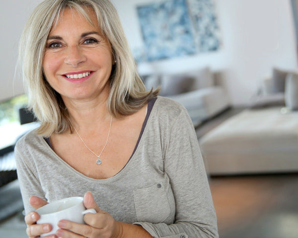 delicate sterling silver compass necklace for women