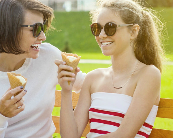 lia 12 bead necklace • happy 12th birthday