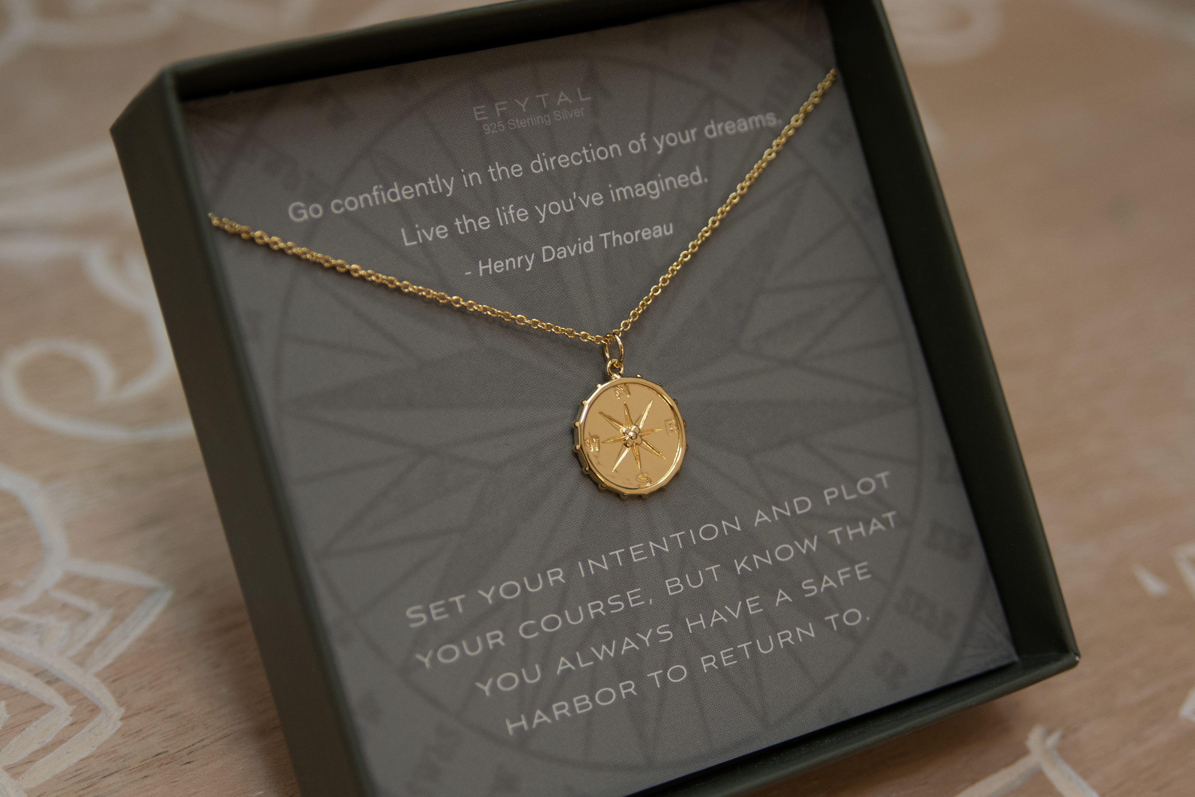 Personalized Compass and Coordinate Necklace – LynnMinimalist