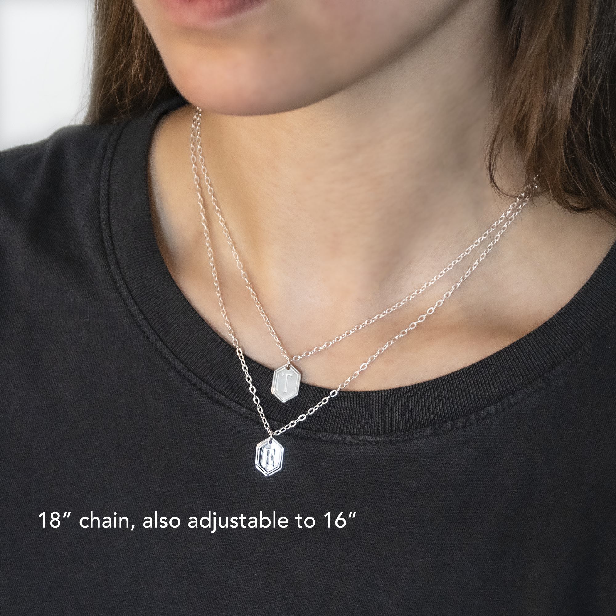 EFYTAL Sterling Silver Initial Necklace 18th Birthday Gift for Teen V
