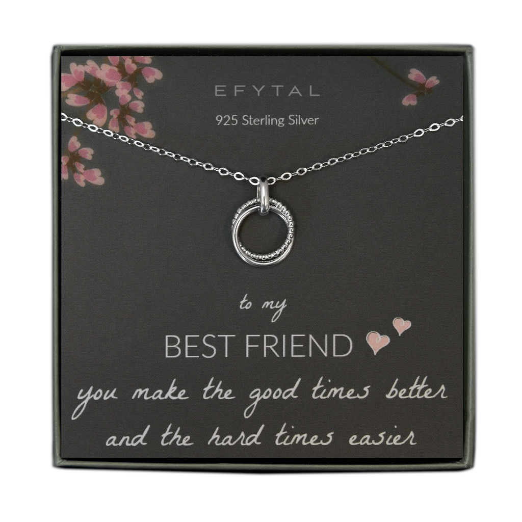 Best Friend Necklace Friendship Gift BFF Gifts for Women EFYTAL Jewelry
