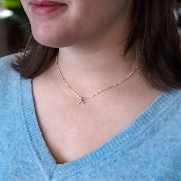 rainbow sparkle necklace • unicorn birthday