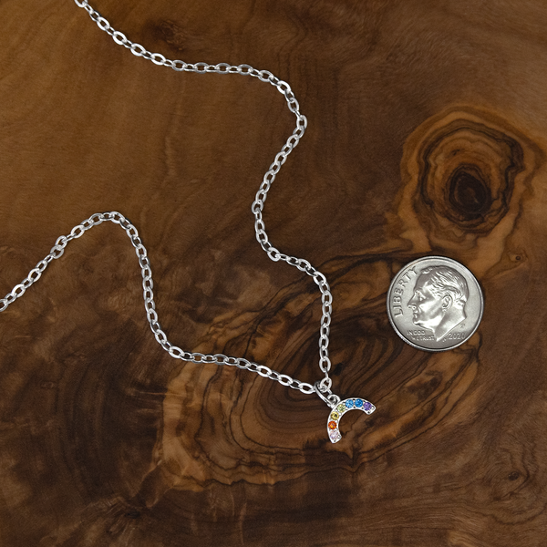 rainbow sparkle necklace • unicorn birthday