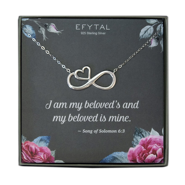 ruth eternal heart necklace • beloved