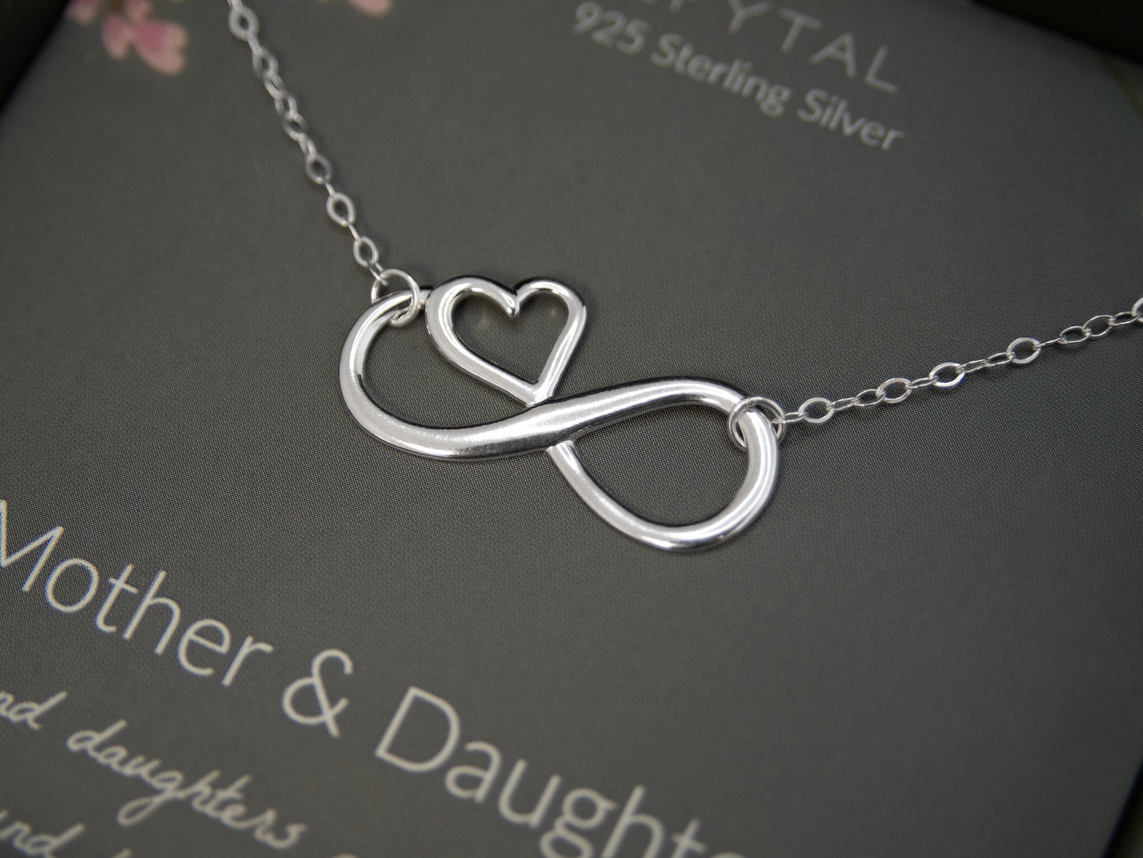 Mother Daughter Necklace - Two Silver Infinity Double Circles, Mothers Day  Card Necklace, New Mom Mother's Day Jewelry Birthday Gift [Gold Infinity,  No-Personalized Card] - Walmart.com