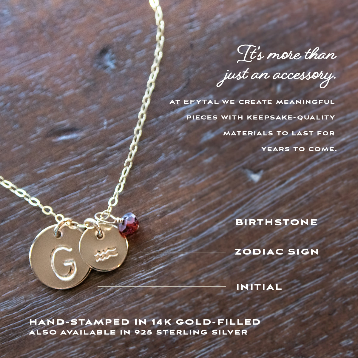 Engraved Libra Charm Necklace with Personalized Initial