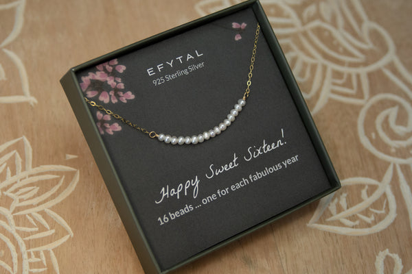sydney pearl necklace • happy sweet sixteen