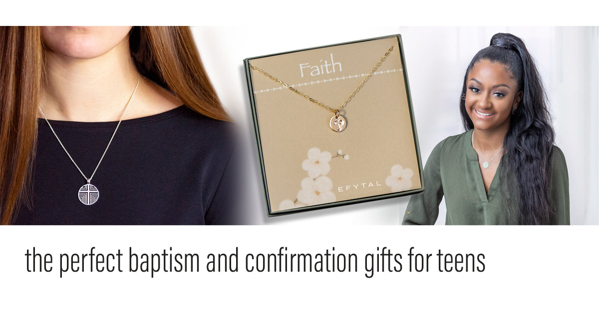 christian jewelry gifts, perfect for confirmation, baptism, or 1st communion